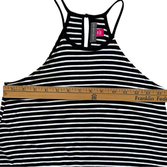 NWT Vince Camuto B&W Striped Dress Petite XS - Picture 10 of 12